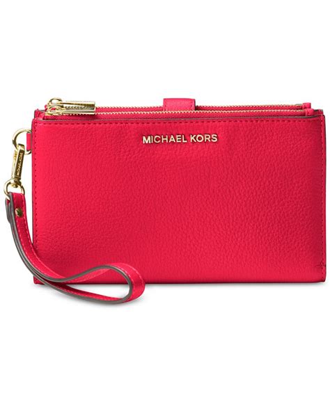 MICHAEL Michael Kors Adele Leather Phone Wallet Wristlet